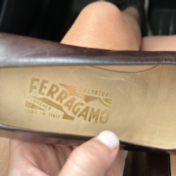 Vintage Salvatore ferragamo brown pumps - Picture 2 of 8